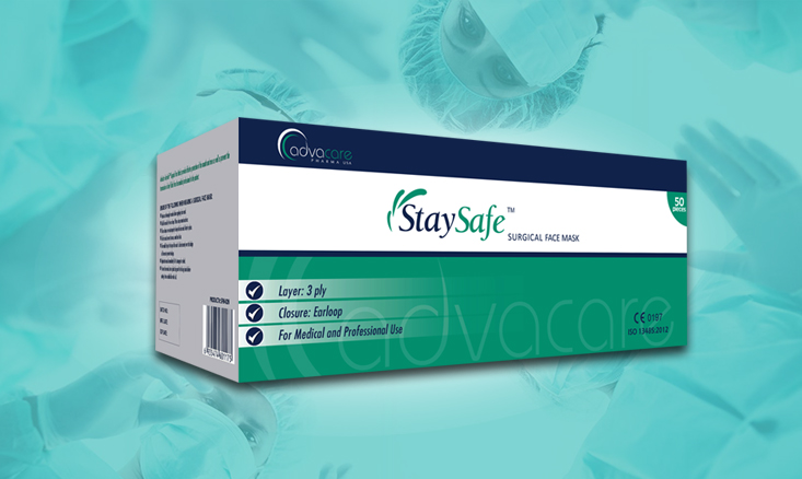 StaySafe Medical Masks Packaging